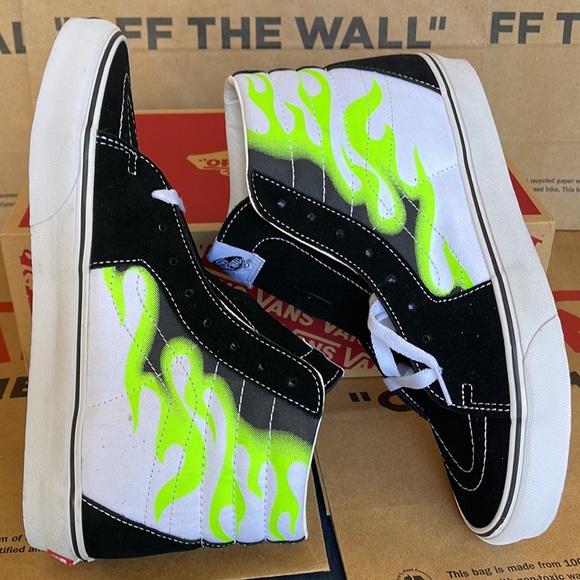 Vans Sk8-Hi Flame Black/True White Men’s sneakers - Picture 12 of 16
